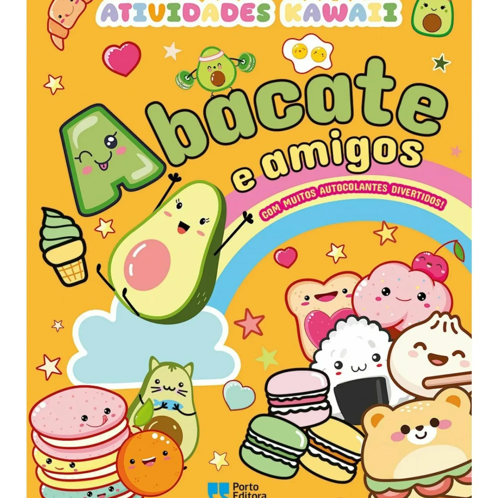 Outlet Porto Editora Abacate e Amigos - Atividades Kawaii com Autocolantes