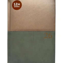 Clearance Note! Agenda A5 Bicolor Metalizada (artigo sortido)