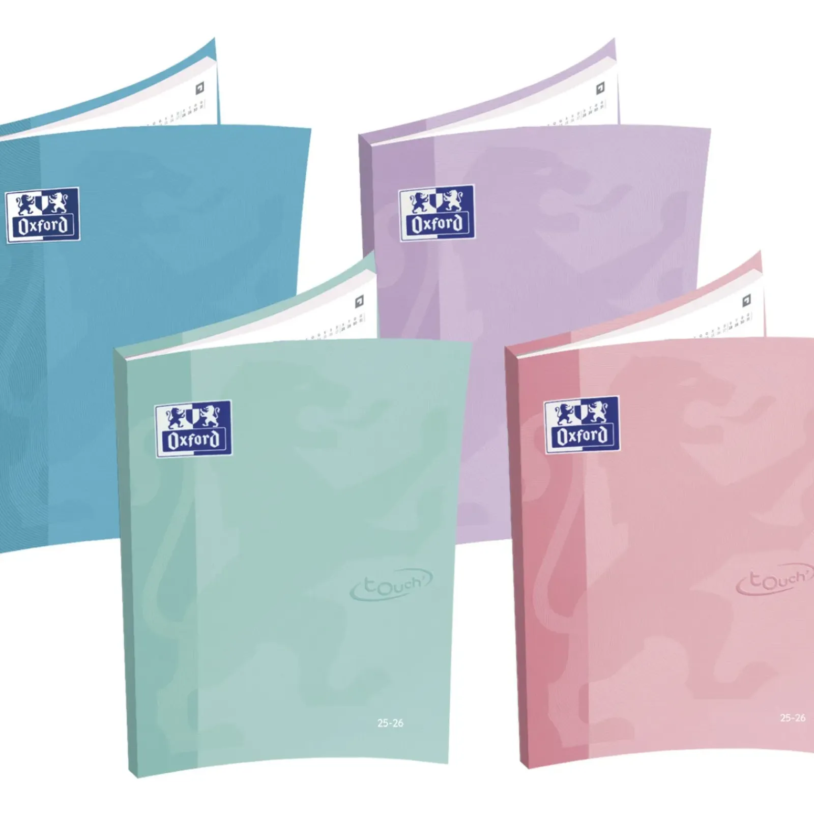 Clearance Oxford Agenda Escolar A6 Semanal 25/26 Pastel
