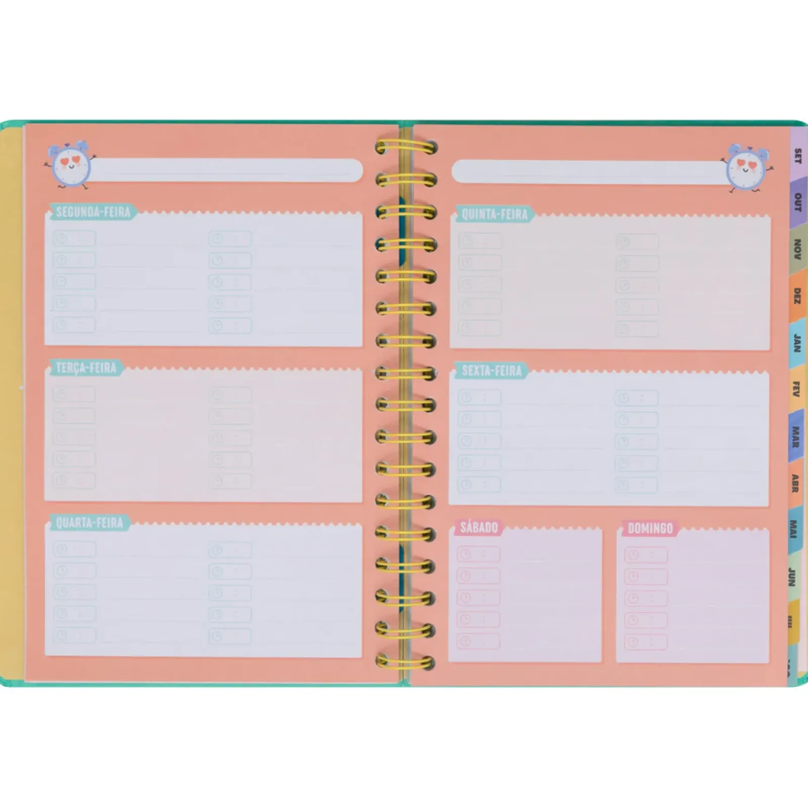 New Mr. Wonderful Agenda Wonder 24/25 Semanal Grande - Ready Para Celebrar Tudo o que Vou Alcançar