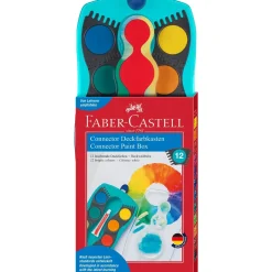 Outlet Faber Castell Aguarelas Caixa Azul + 1 Branco Opaco 12 unidades