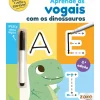 Zoko Aprende as Vogais com os Dinossauros: Livro de Atividades com Oferta de Caneta Mágica de Zero a Oito