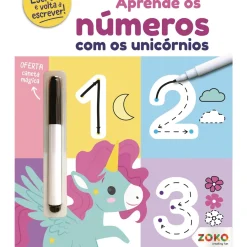 Zoko Aprende os Números com os Unicórnios: Livro de Atividades com Oferta de Caneta Mágica