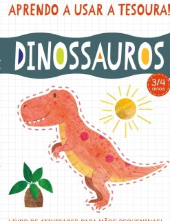New Joii Books Aprendo A Usar A Tesoura! Dinossauros de Amanda Lott