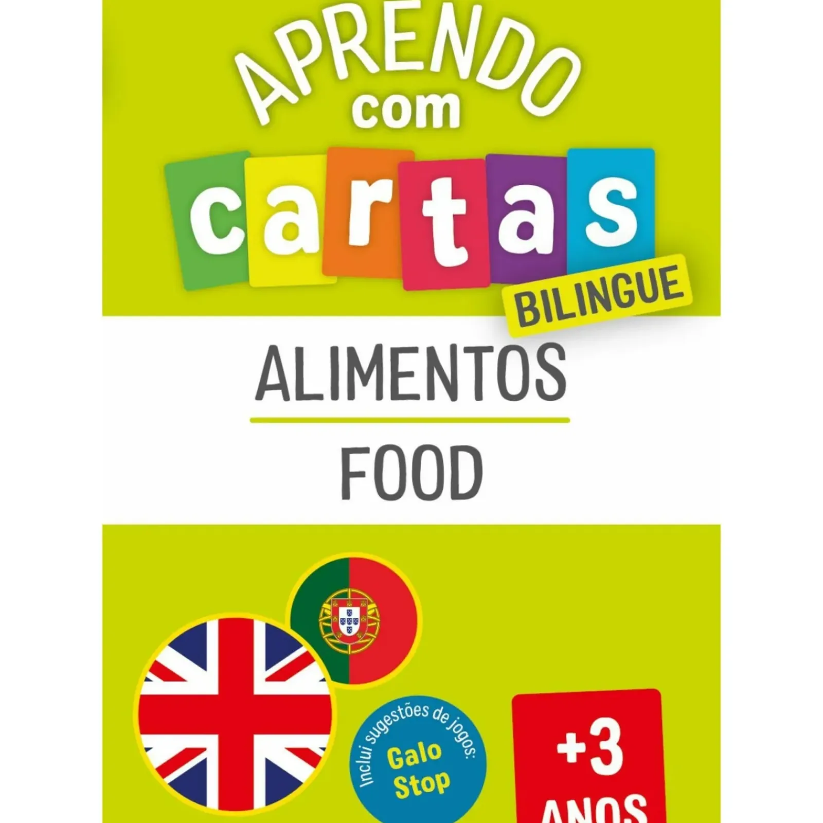 Clearance Fábula Educação Aprendo com Cartas - Alimentos - Bilingue
