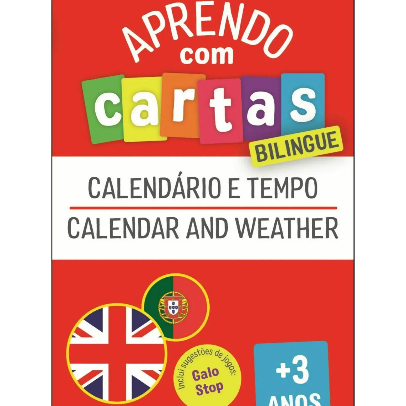 New Fábula Aprendo com Cartas: Bilingue - Calendário e Tempo +3 Anos