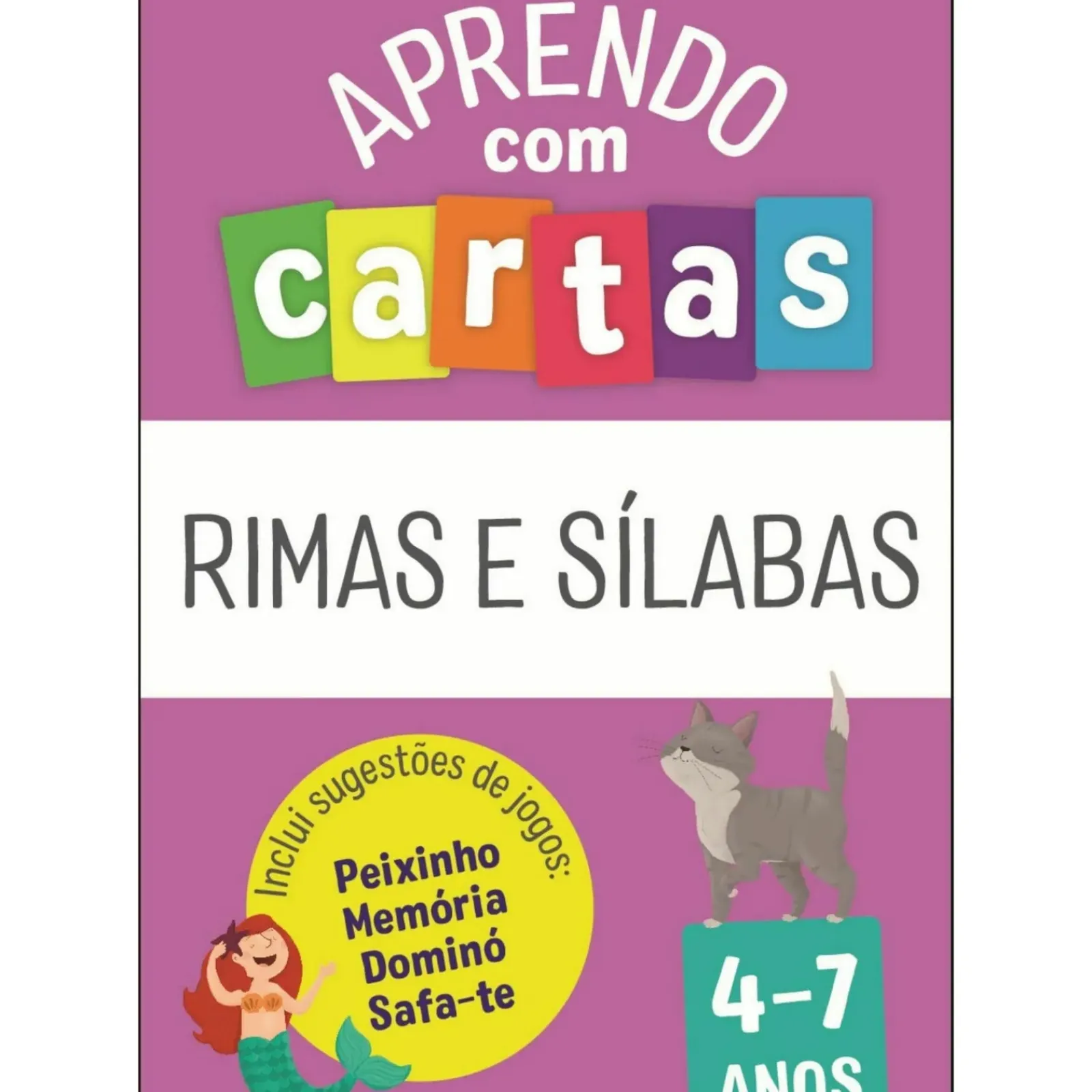 Fábula Pré-Escolar > Aprendo com Cartas: Rimas e Sílabas 4-7 Anos