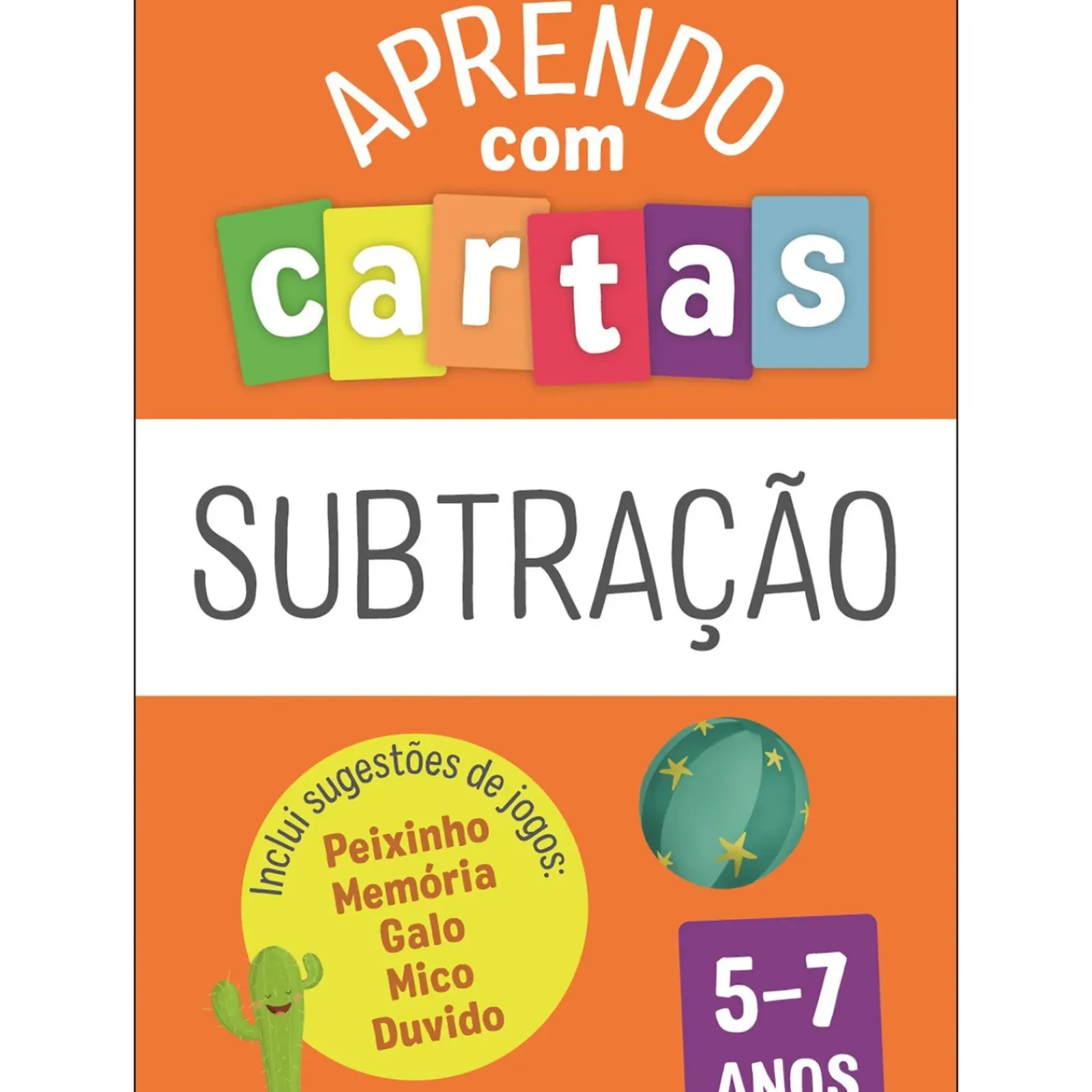 Fábula Educação 1º Ciclo > Aprendo com Cartas - Subtração 5-7 Anos