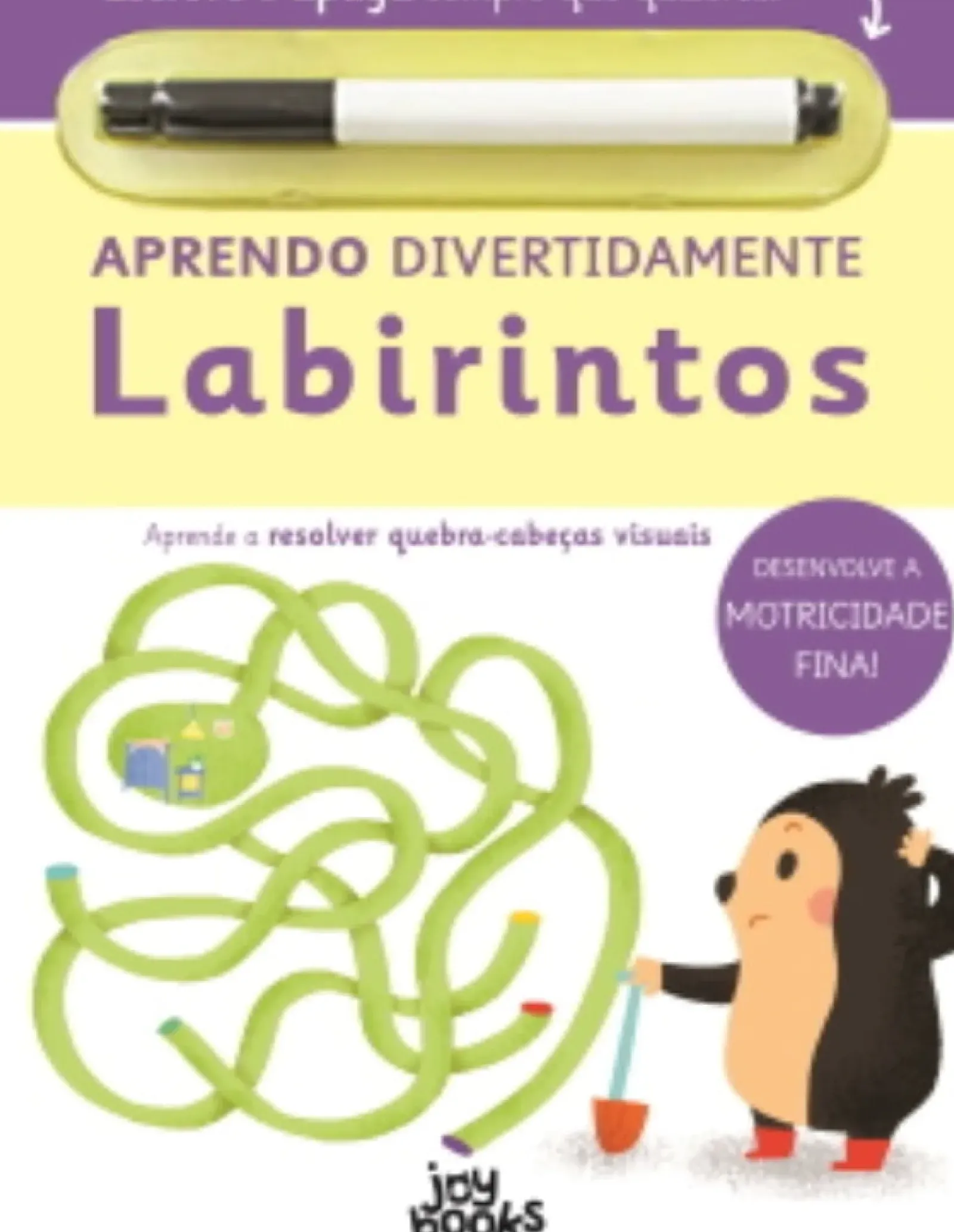 Joybooks Atividades > Aprendo Divertidamente - Labirintos de Elizabeth Golding - Aprende a Resolver Quebra-cabeças Visuais