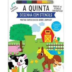 Joybooks Atividades > A Quinta de Elizabeth Golding - Desenha com Stencils