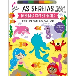 Booksmile Atividades > As Sereias - Desenha com Stencils de Elizabeth Golding