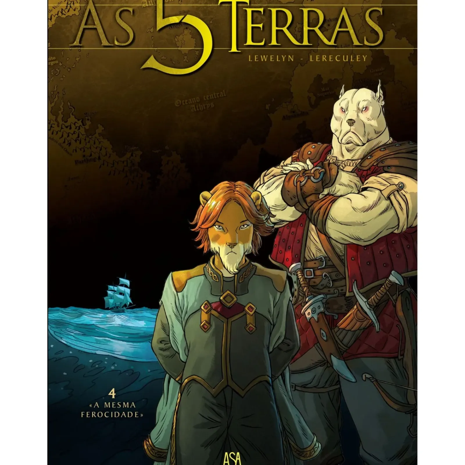 Edições Asa Banda Desenhada E Novelas Gráficas > As 5 Terras - Livro 4: «A Mesma Ferocidade» de Lewelyn e Jerome Lereculey