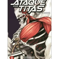 Outlet Distrito Mangá Ataque dos Titãs -Livro 3 de Hajime Isayama