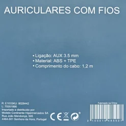 Onetop Eletrónica > Auriculares Com Fios Azul Fusion
