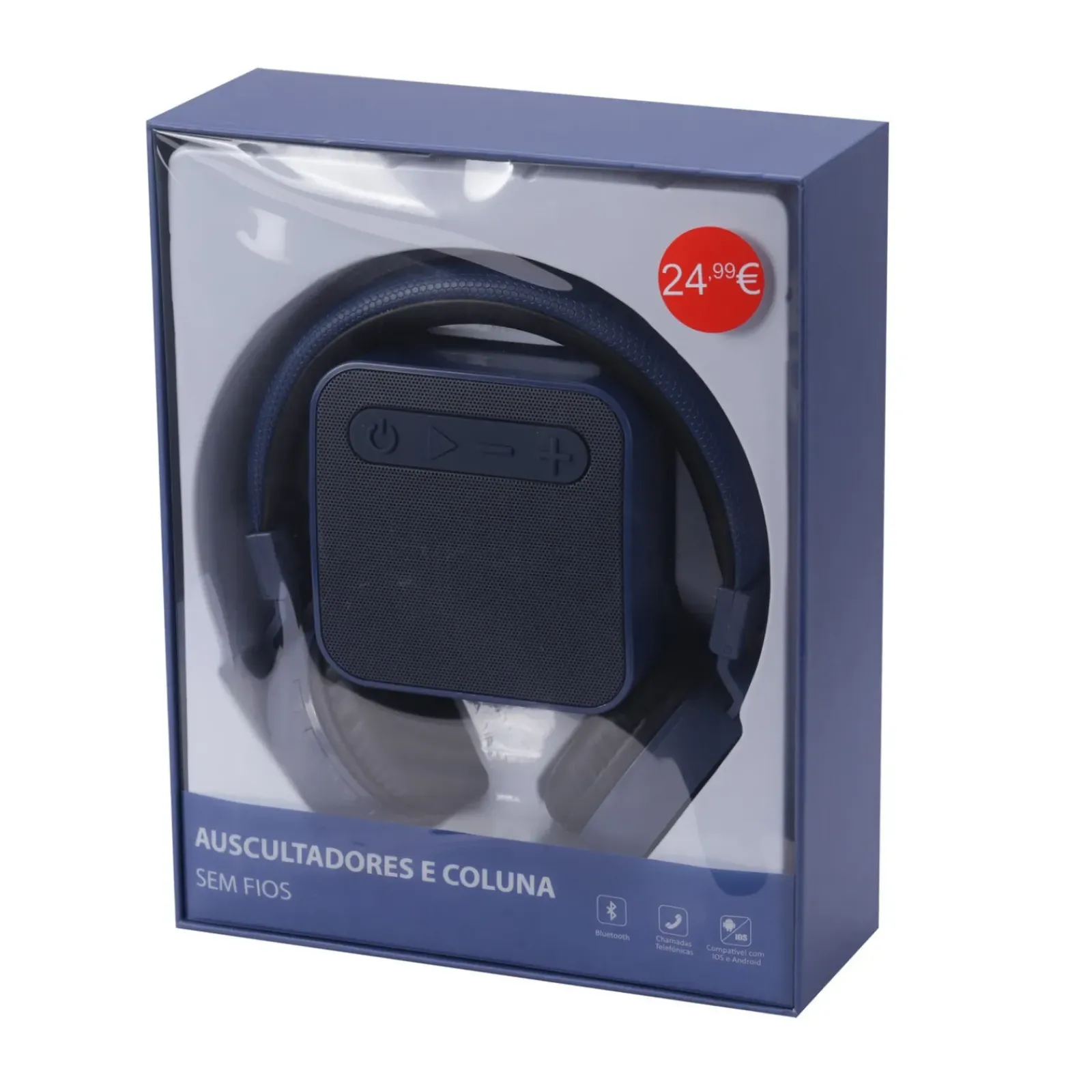 Wesdar Eletrónica > Auscultadores E Coluna Sem Fios Azul Blue