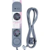 Marshmallow Eletrónica > Bloco Cinza 3Tom Com Int 1Usb 1,5M