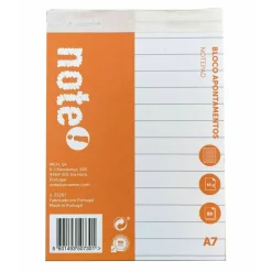 Discount Note! Bloco De Apontamentos A7 Pautado