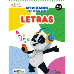 Outlet Porto Editora Bloco de Atividades Pré-Escolares Panda: Letras - 4-6 Anos