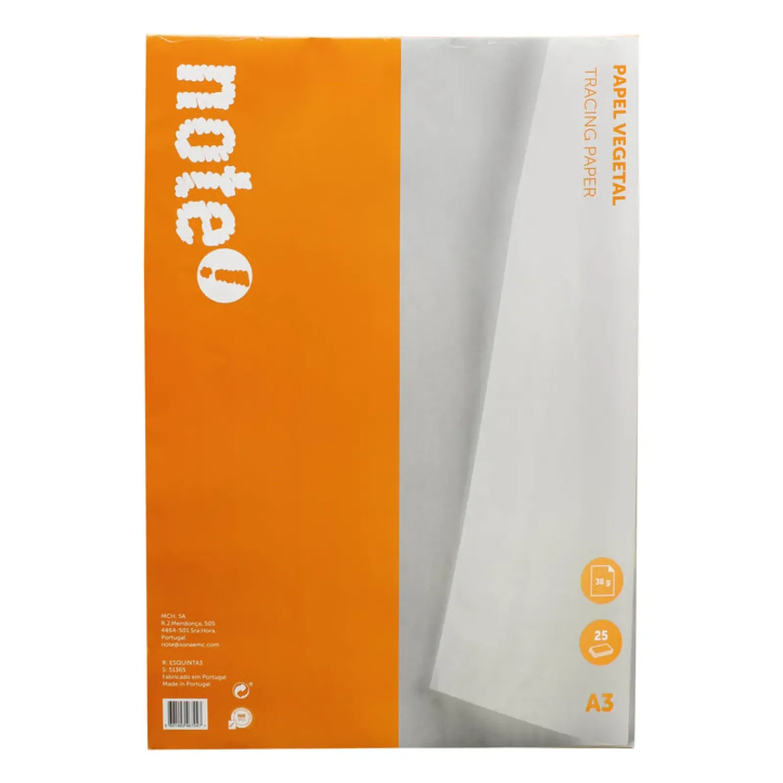 Best Note! Bloco de Papel Vegetal A3 25 Folhas