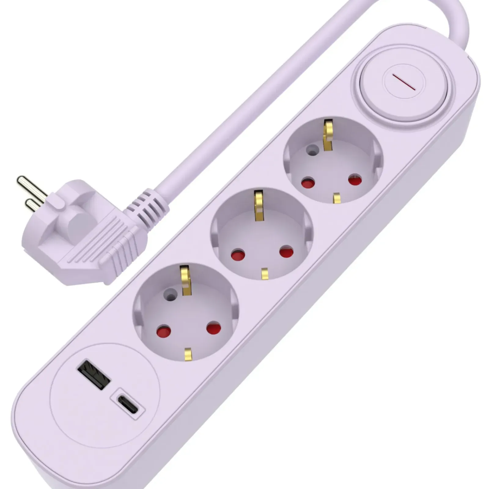 Marshmallow Eletrónica > Bloco Lilás 3Tom Com Int 1Usb 1,5M