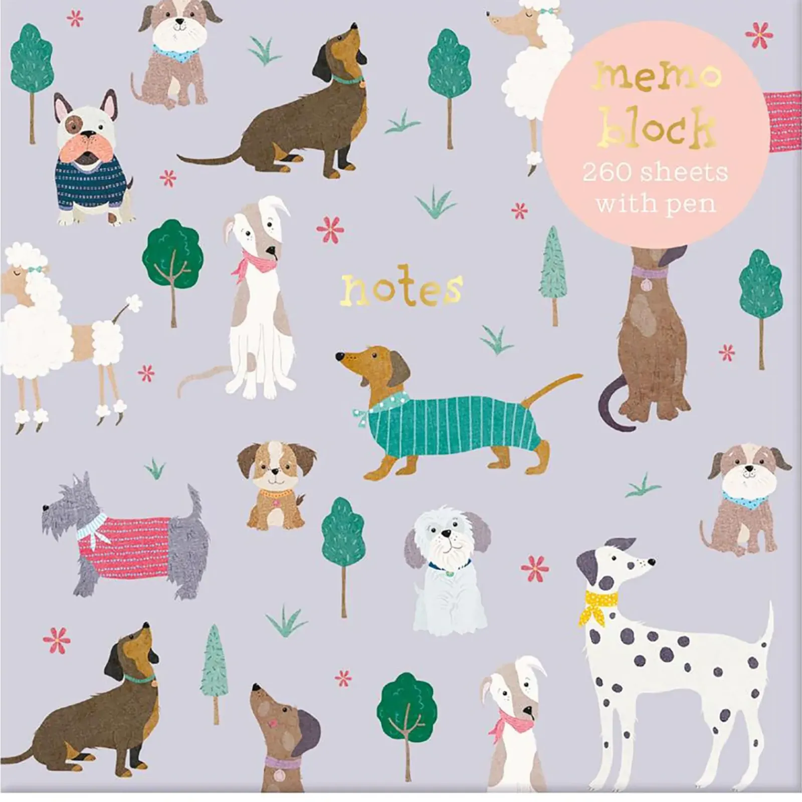 Sale Do Art Bloco Memo com Caneta - Puppies