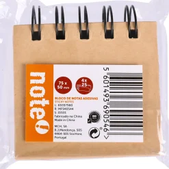 Note! Blocos E Notas Aderentes > Bloco Notas Aderente 7,5*5Cm 25 Folhas 4 Unidades