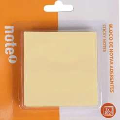 Note! Blocos E Notas Aderentes > Bloco Notas Aderente 76*76Mm 2*100 Folhas Amarelo