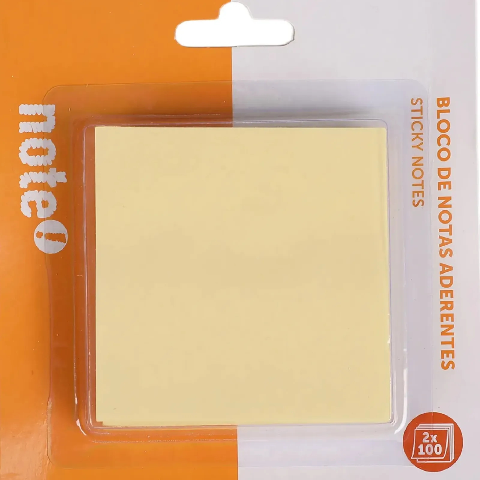 Note! Blocos E Notas Aderentes > Bloco Notas Aderente 76*76Mm 2*100 Folhas Amarelo