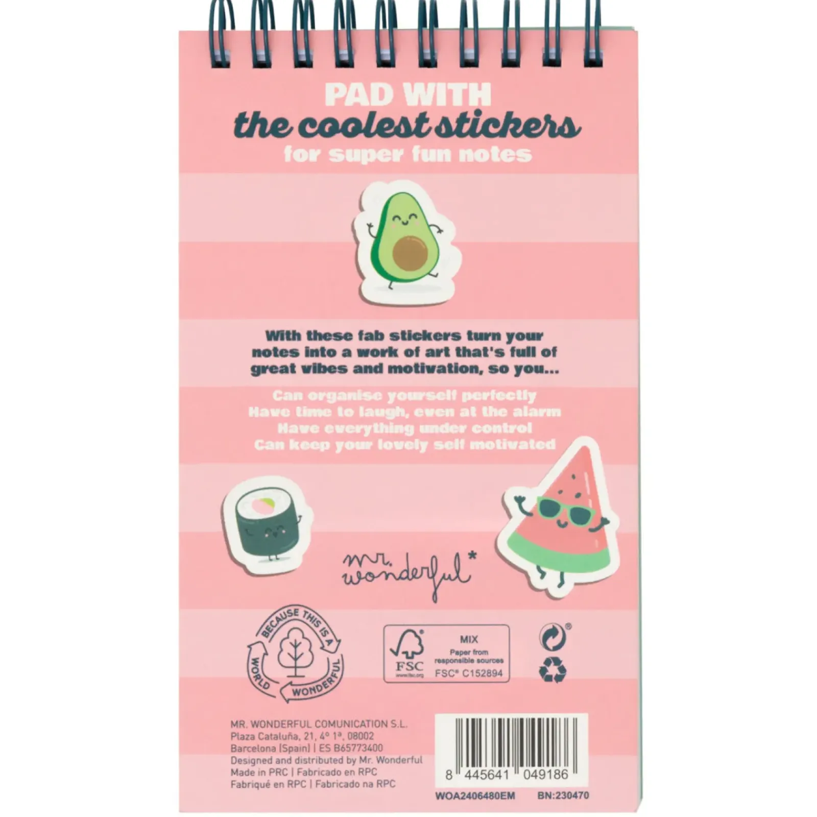 Mr. Wonderful Cadernos E Blocos > Bloco Stickers - To Brighten Up