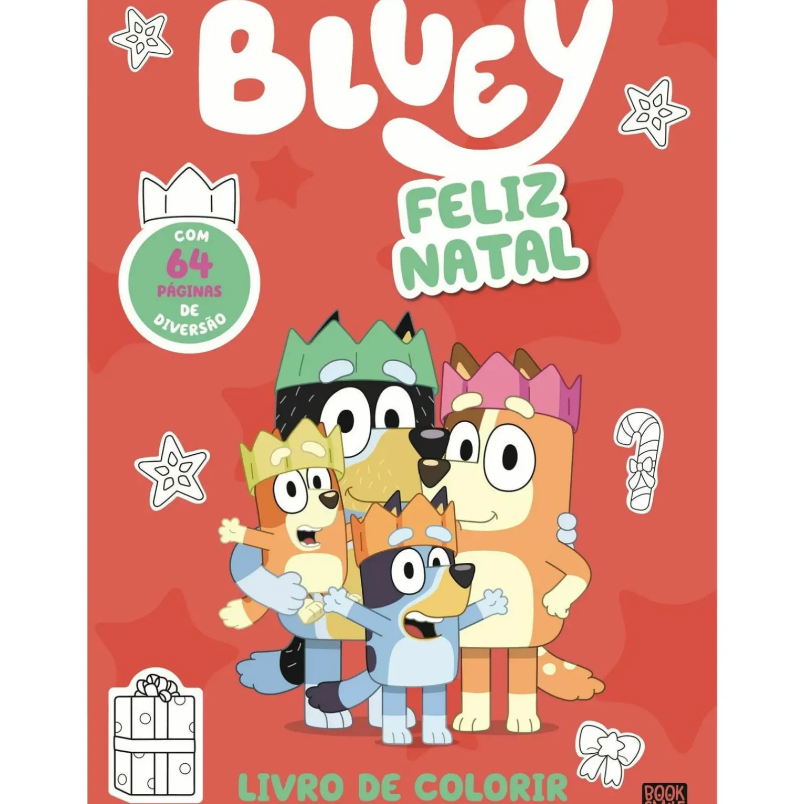 Booksmile Atividades > Bluey - Feliz Natal (Livro de Colorir)