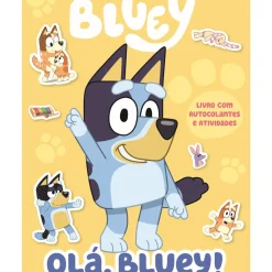 New Booksmile Bluey: Olá, Bluey!: Livro com Autocolantes