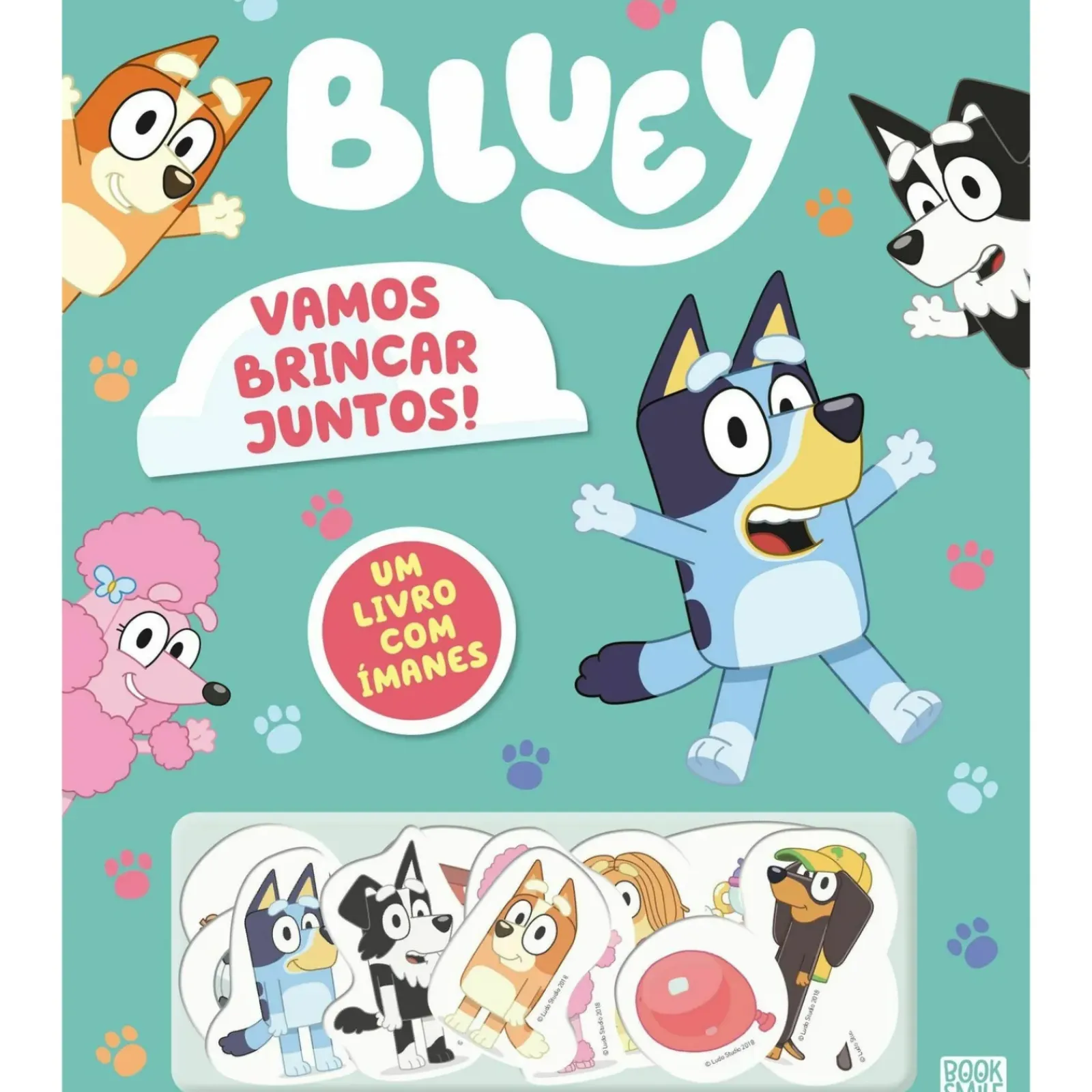Booksmile Atividades > Bluey - Vamos Brincar Juntos : um Livro com Imanes