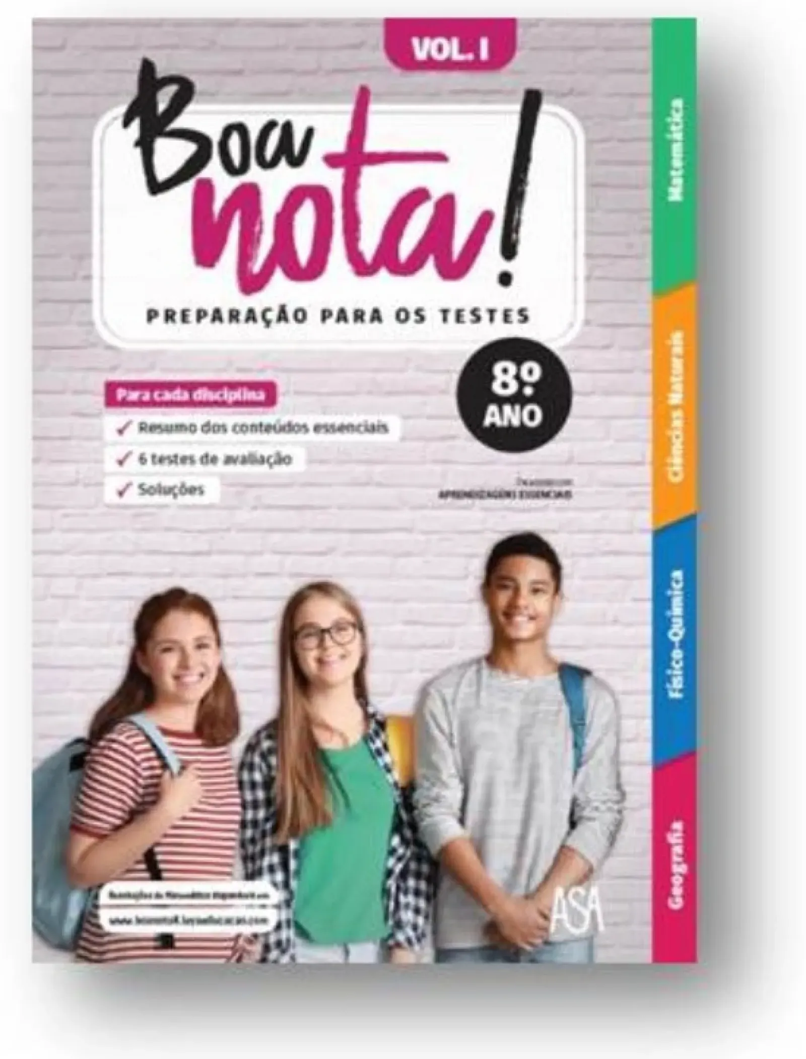 Edições Asa 3º Ciclo > Boa Nota! Preparação para os Testes - 8.º Ano Volume I
