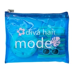 Hot Mr. Wonderful Bolsa de Higiene Pessoal + Laços de Cabelo + Pente - Diva Hair Mode