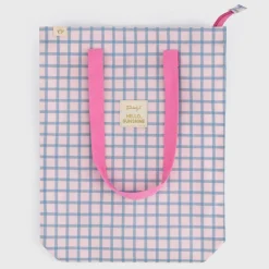 Mr. Wonderful Bolsas E Necessaires > Bolsa Quadrados Azul Rosa - Hello Sunshine