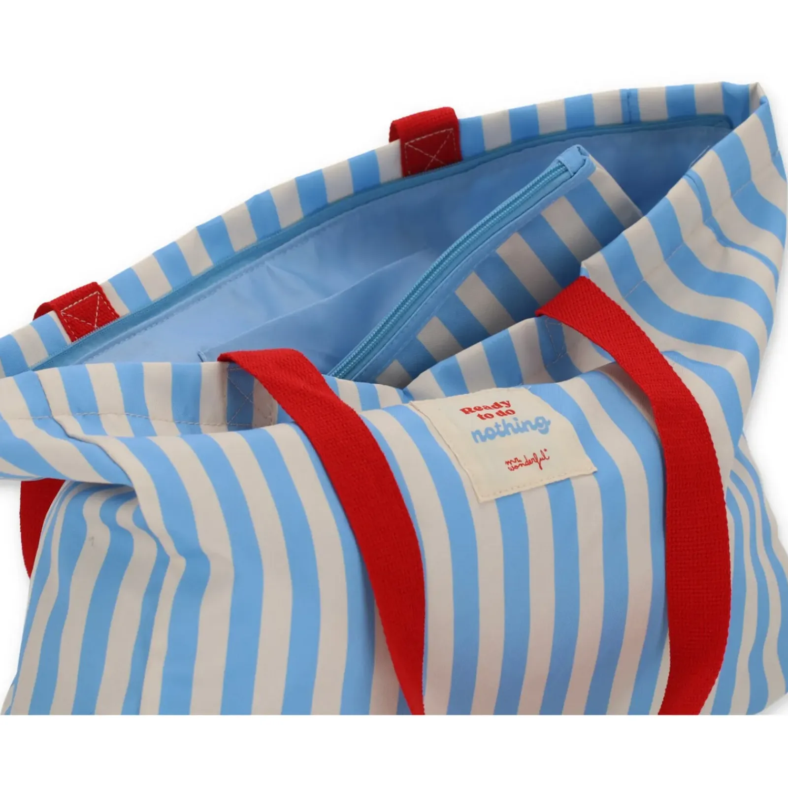 Mr Wonderfull Bolsas E Necessaires > Bolsa Risca Azul Branca - Red To Go