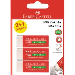Faber Castell Borrachas E Corretores > Borracha Branca 3 unidades