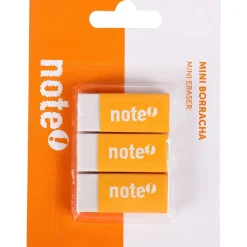 Note! Borracha Mini Branca 3 unidades