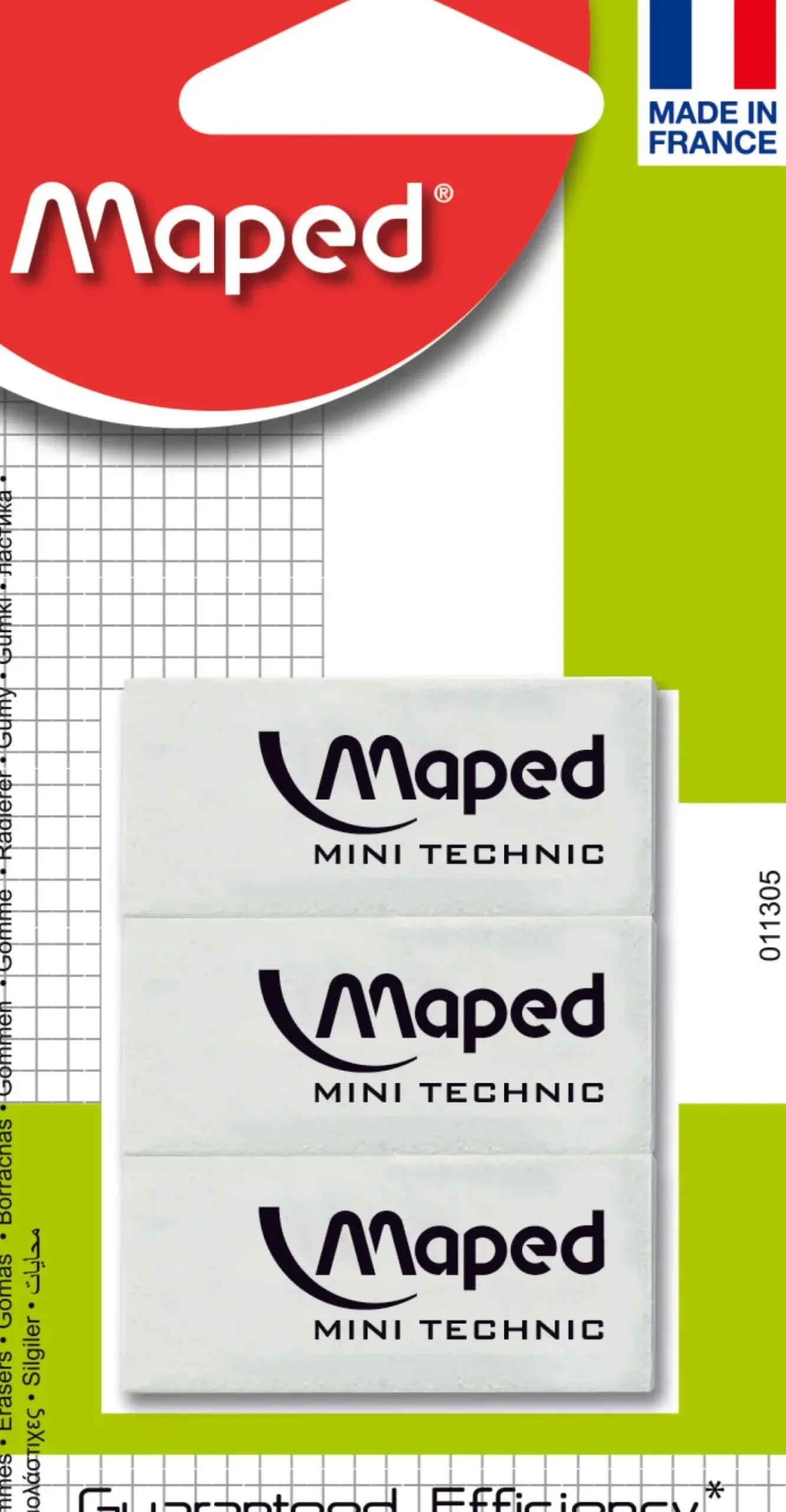 Maped Borrachas E Corretores > Borracha Mini Technic 3 unidades