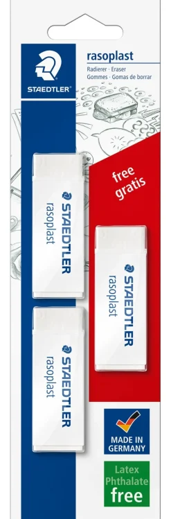 Outlet Staedtler Borracha Rasoplast 3 unidades