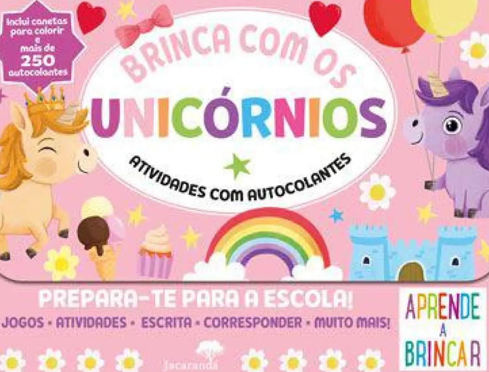Best Jacarandá Editora Brinca com os Unicórnios Atividades com Autocolantes