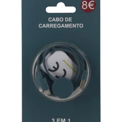 Hot Onetop Cabo de Carregamento 3 em 1 Azul Fusion