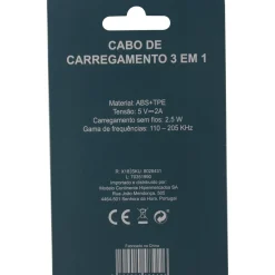 Hot Onetop Cabo de Carregamento 3 em 1 Azul Fusion