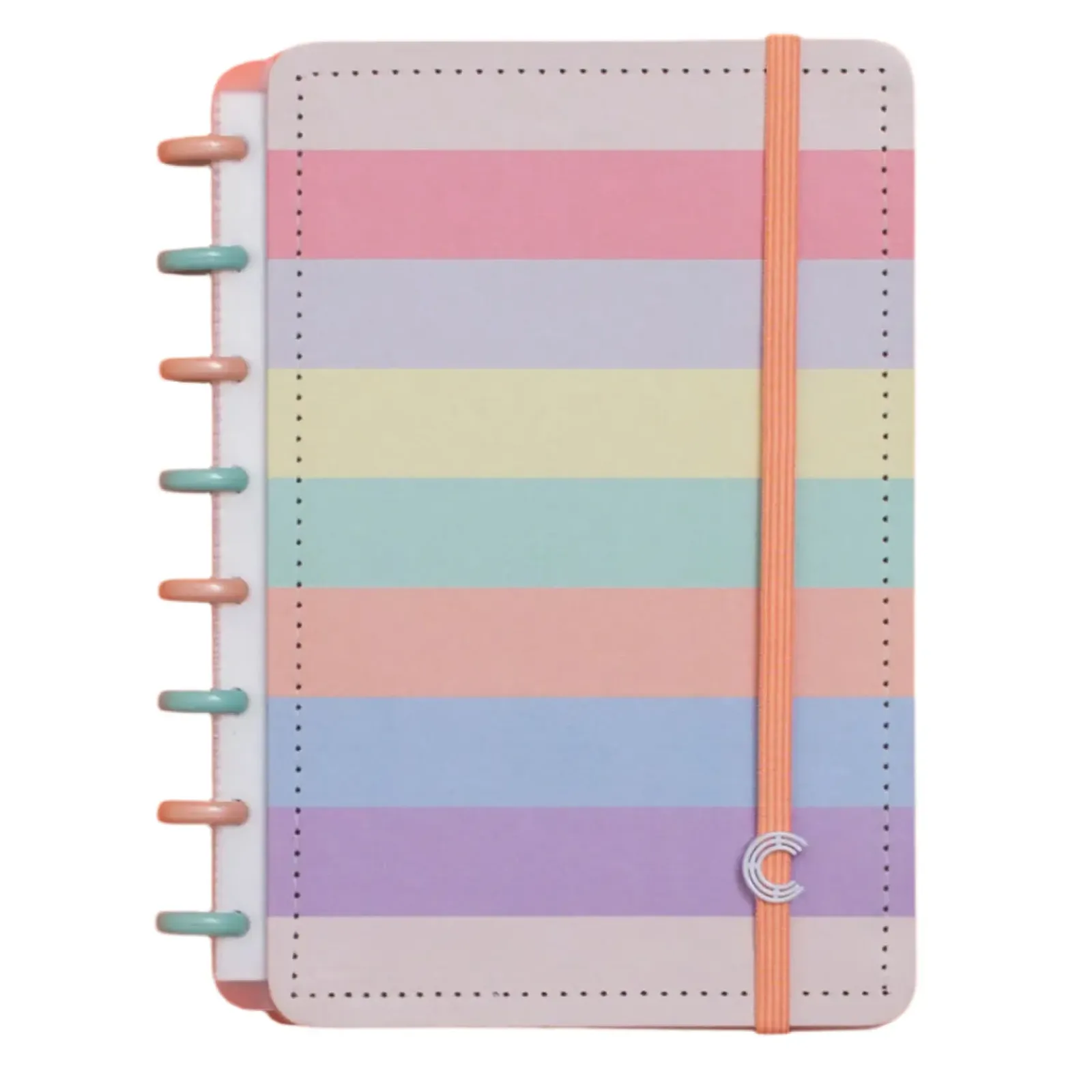 Caderno Inteligente Cadernos E Recargas|Cadernos De Disco > Caderno A5 Arco-Íris Pastel