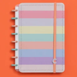 Caderno Inteligente Cadernos E Recargas|Cadernos De Disco > Caderno A5 Arco-Íris Pastel