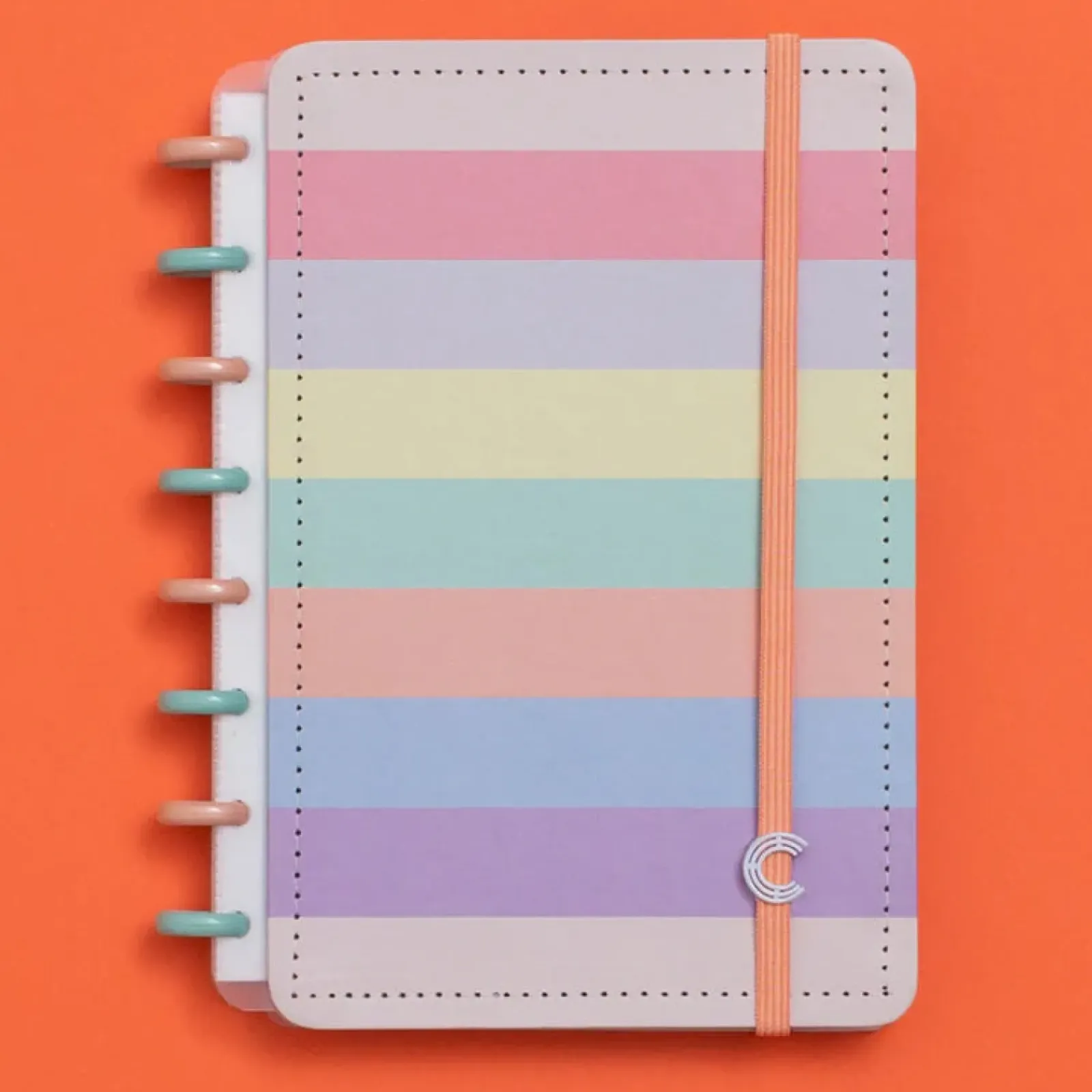 Caderno Inteligente Cadernos E Recargas|Cadernos De Disco > Caderno A5 Arco-Íris Pastel
