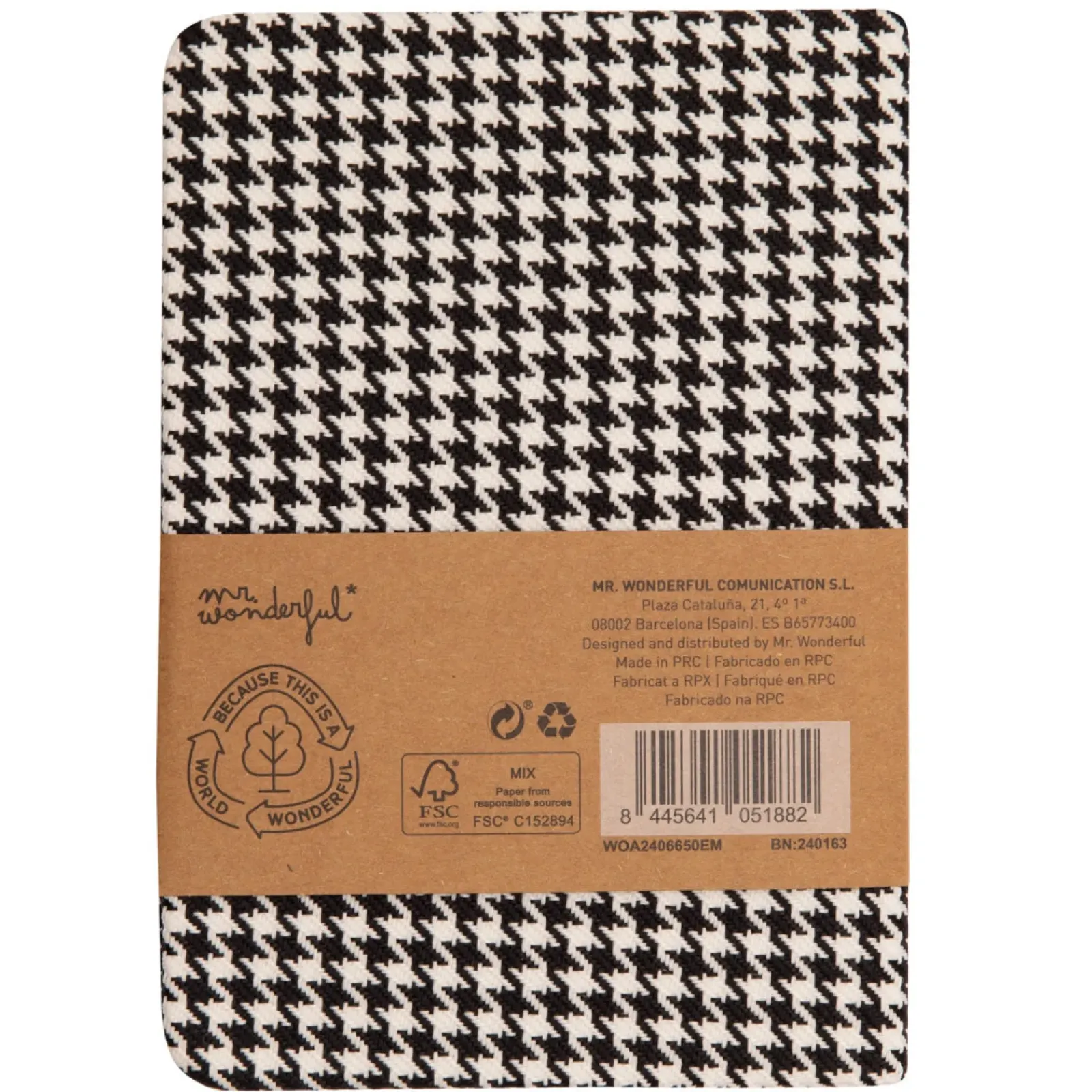 Hot Mr. Wonderful Caderno A6 - Aubergine - In The Middle