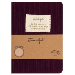 Sale Mr. Wonderful Caderno A6 - Aubergine In The Middle