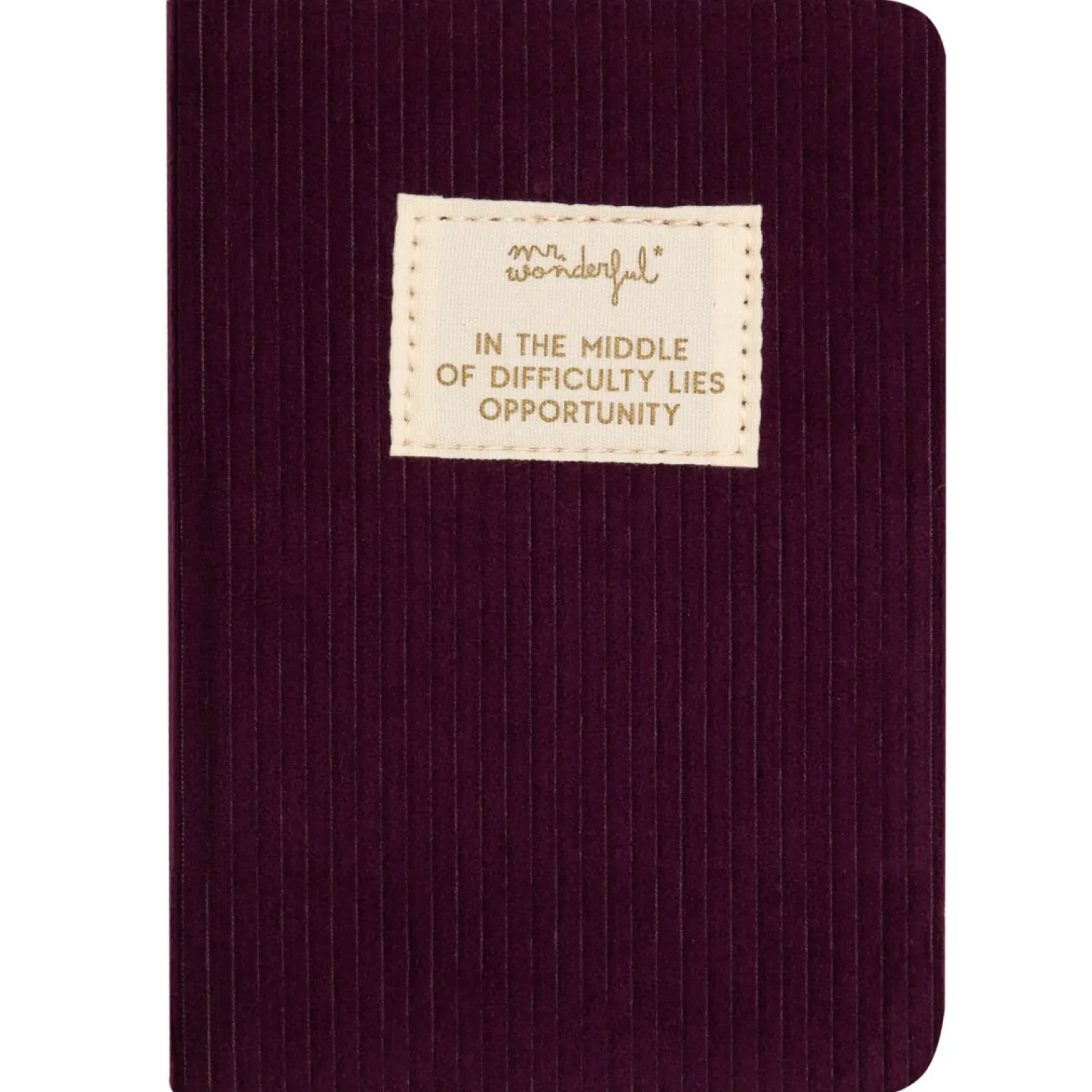 Sale Mr. Wonderful Caderno A6 - Aubergine In The Middle