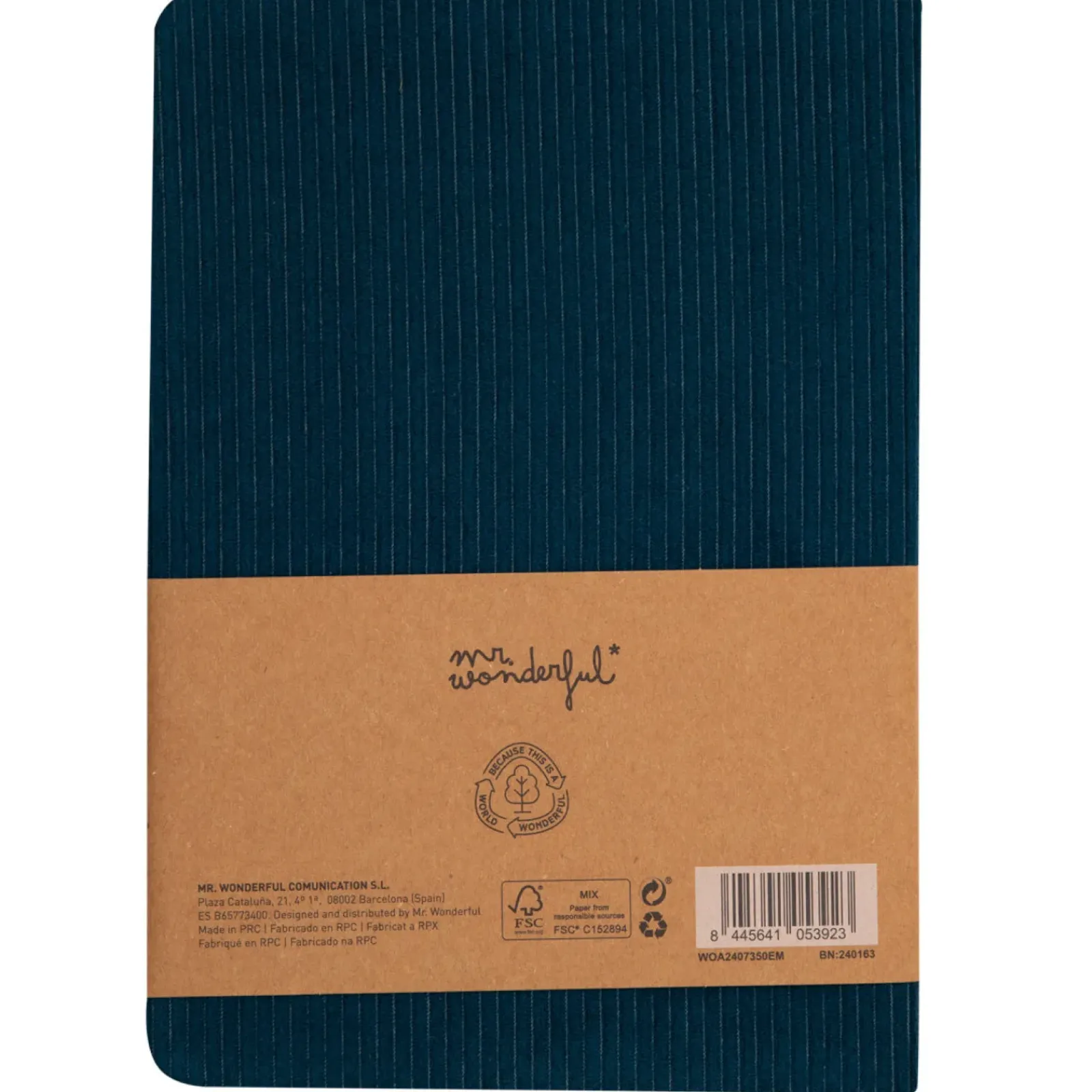 Mr. Wonderful Papel De Impressão > Caderno A5 - Blue In The Middle